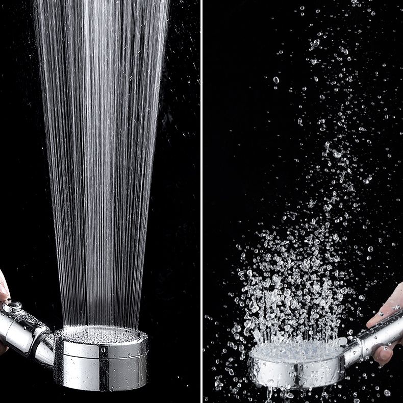 Modern Round Shower Head 3 Mode Spray in Chrome