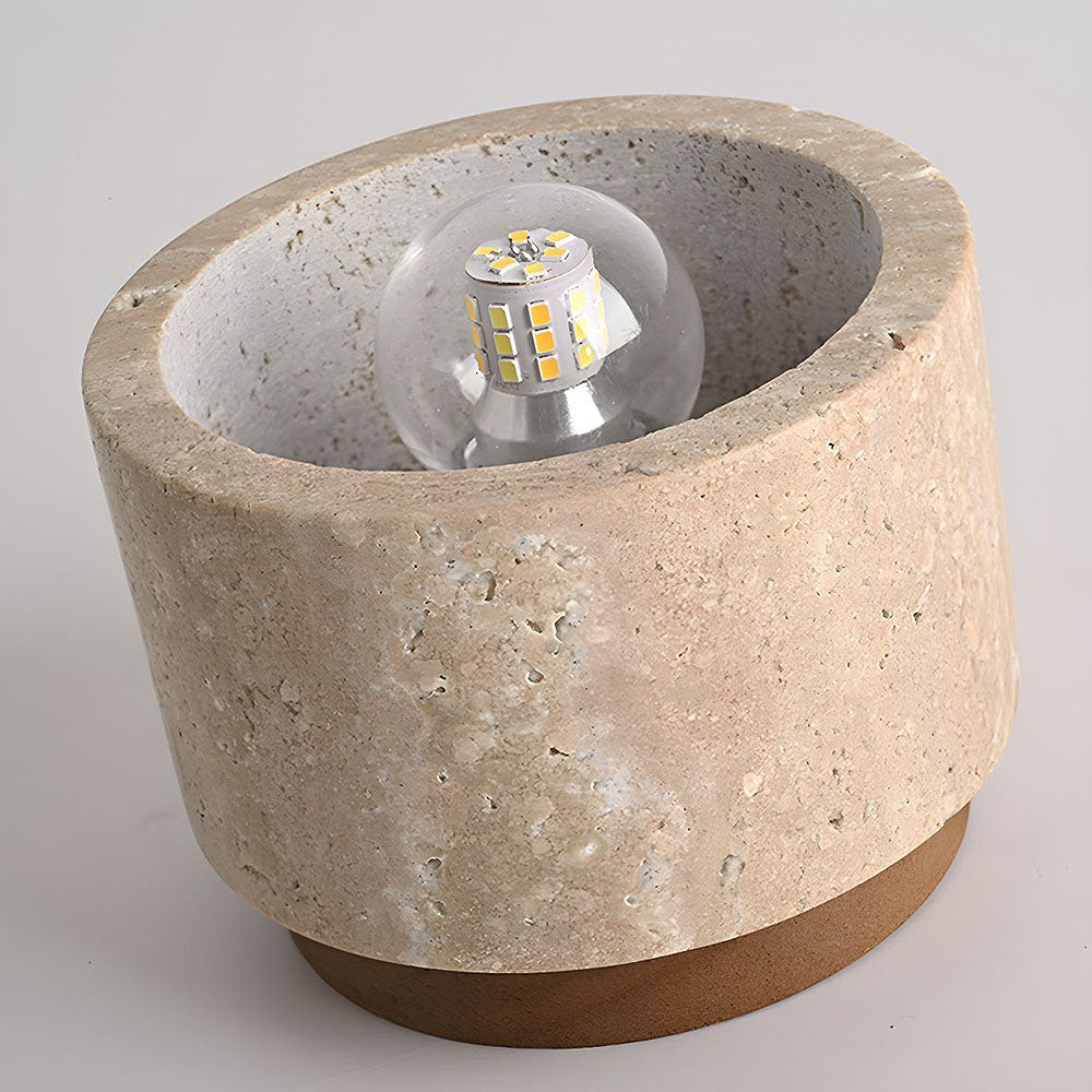 Round Wooden Recessed Ceiling Light Fixture