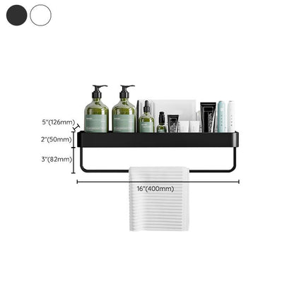 Modern Aluminum Bath Shelf Storage Set