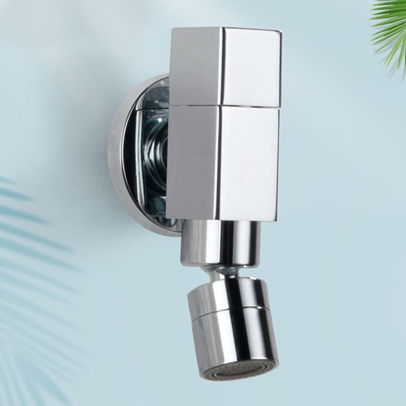Modern Wall Mount Bathroom Faucet Solid Brass Finish