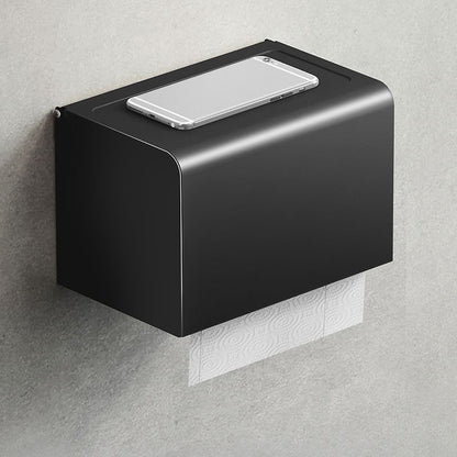 Modern Black Bathroom Accessory Set with Towel Bar