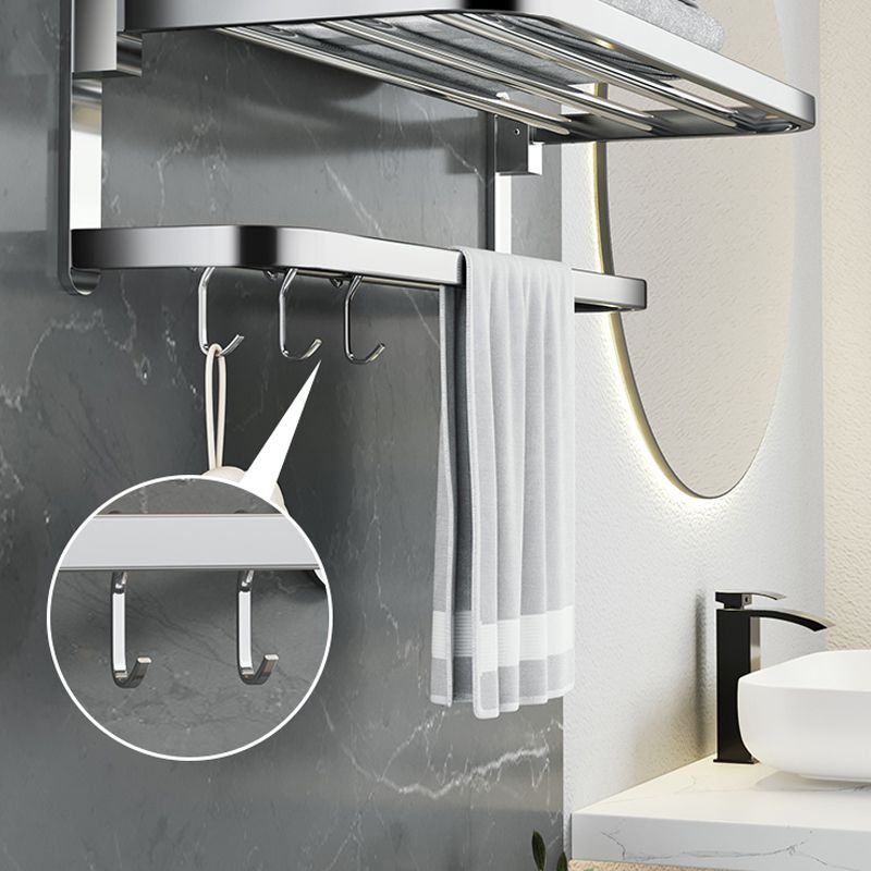 Luxury Chrome Bathroom Accessory Set with Towel Rack - Cofik