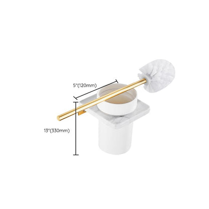 Luxury Gold Bathroom Accessory Set Marble & Metal