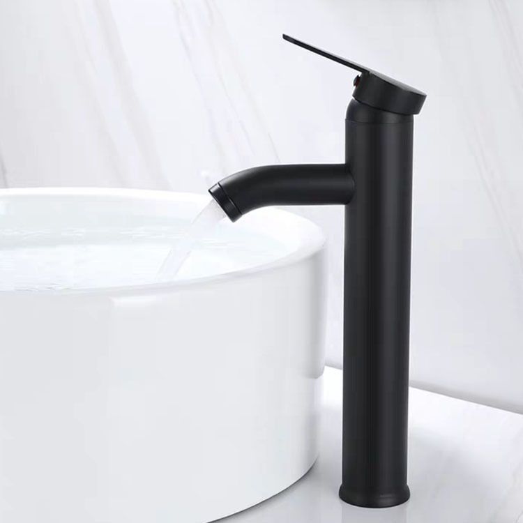 Contemporary Stainless Steel Bathroom Sink Faucet