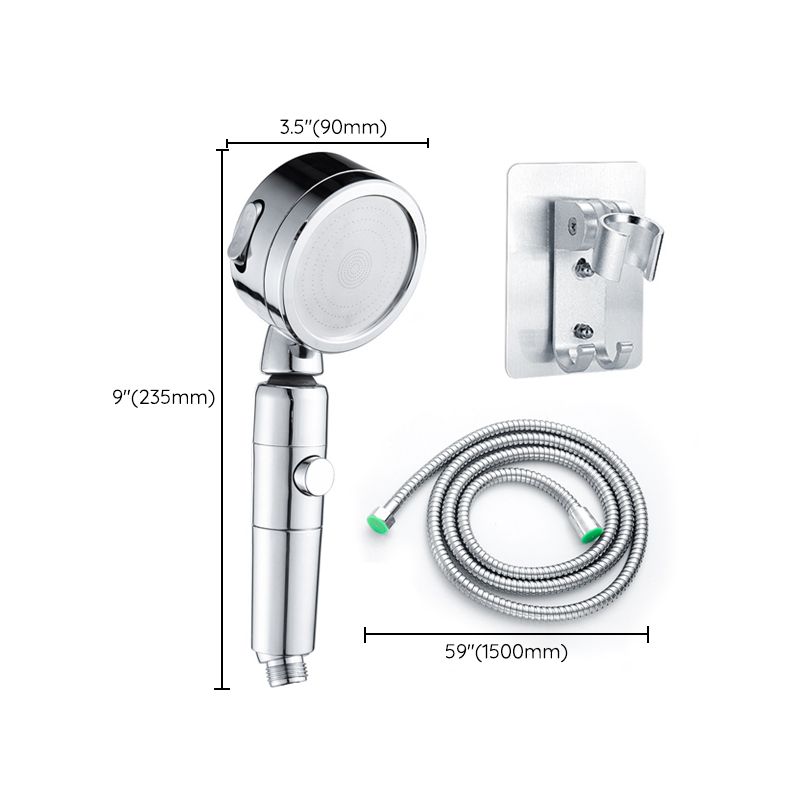Modern Round Shower Head 3 Mode Spray in Chrome