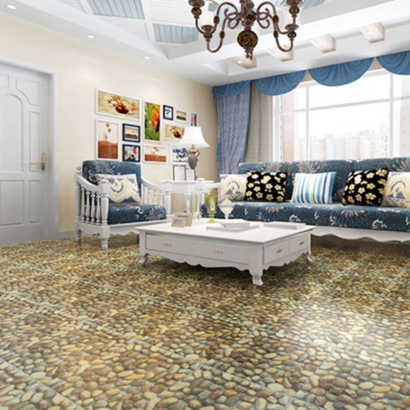Easy Install Vinyl Floor Tiles with Diamond Pattern