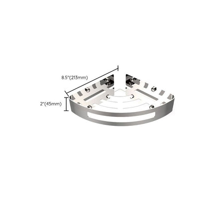 Luxury Chrome Bathroom Shelf Set Stainless Steel Corner Rack