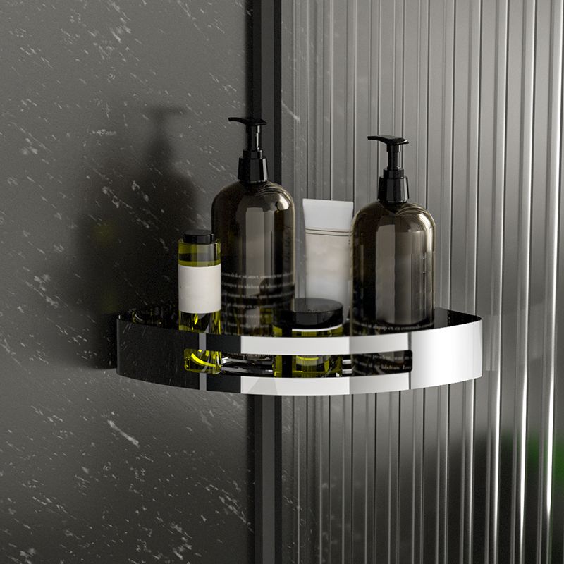 Luxury Chrome Bathroom Shelf Set Stainless Steel Corner Rack