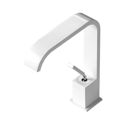 Contemporary Chrome Widespread Bathroom Sink Faucet
