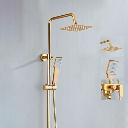 Cofik | Contemporary Wall Mount Shower Set with Adjustable Flow