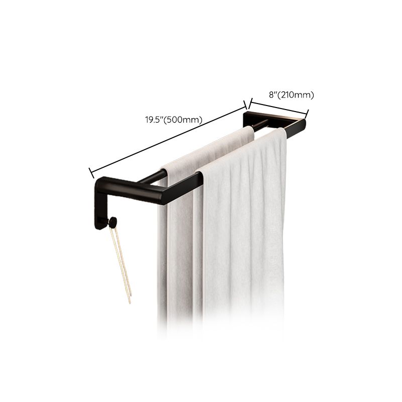 Stylish Bathroom Accessory Set with Towel Rack & Toilet Paper Holder