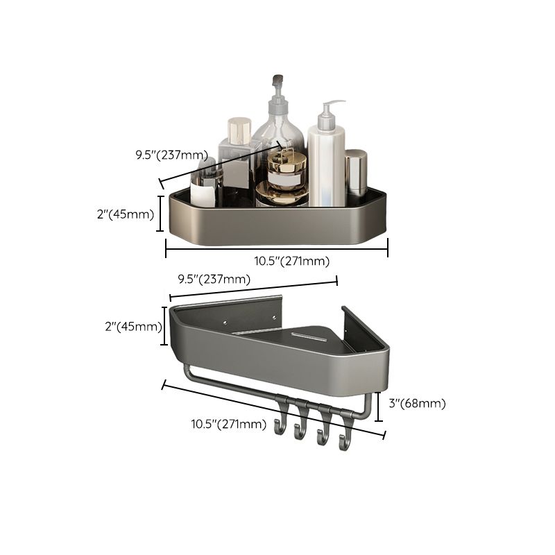 Sticky Bathroom Shelf Metal Organizer Accessory