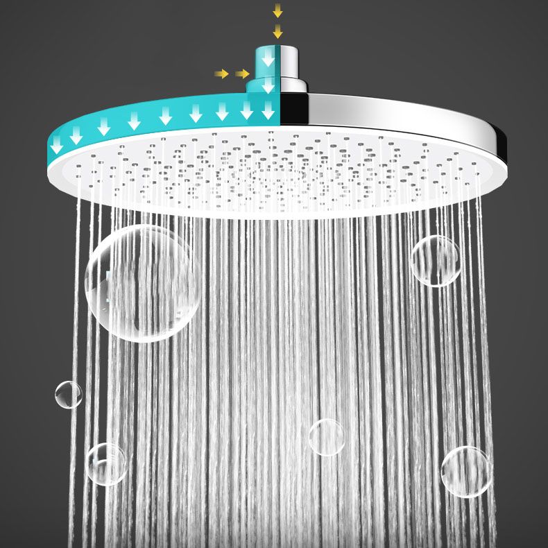 Round High Pressure Wall Mount Shower Head with Spray