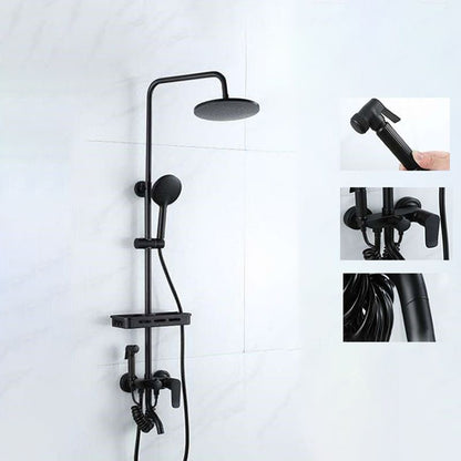 Cofik | Contemporary Wall Mount Shower Set with Adjustable Flow