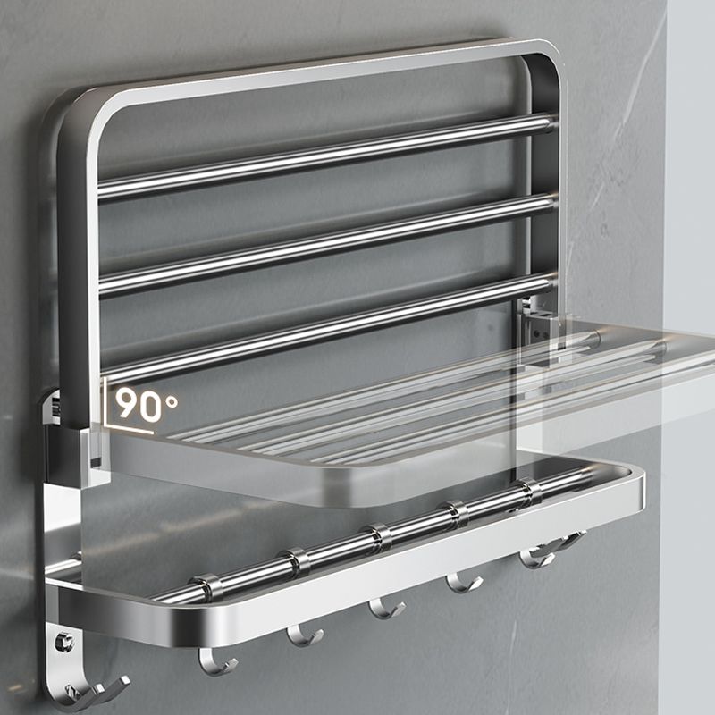 Luxury Chrome Bathroom Accessory Set with Towel Rack