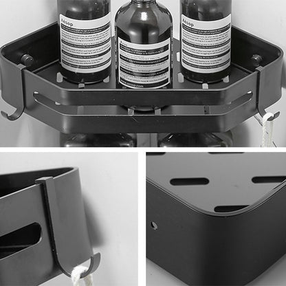 Contemporary 3-Piece Bathroom Accessory Set Stainless Steel Shelf