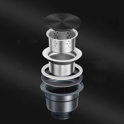 Modern Stainless Steel Kitchen Sink Round Bowl