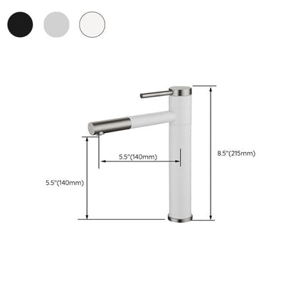 Contemporary Single Handle Stainless Steel Kitchen Faucet