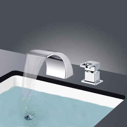 Luxury Gold Roman Tub Faucet with Waterfall Spout