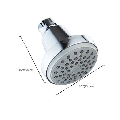 Silver Round Wall Mount Shower Head Stainless Steel