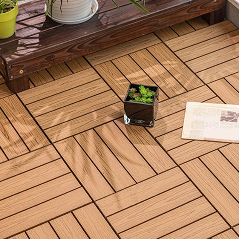 Natural Wood Outdoor Patio Tiles