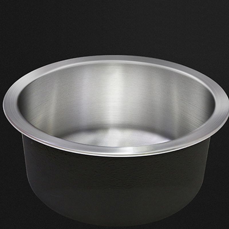 Modern Round Stainless Steel Kitchen Sink with Strainer