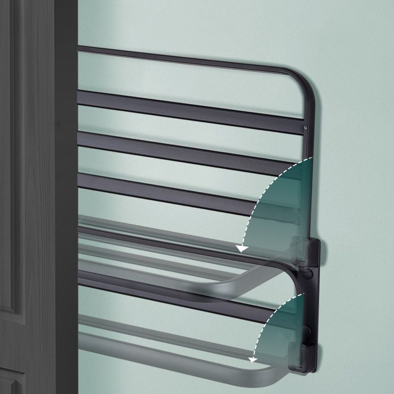 Stylish Bathroom Shelf Set with Towel Holder & Storage