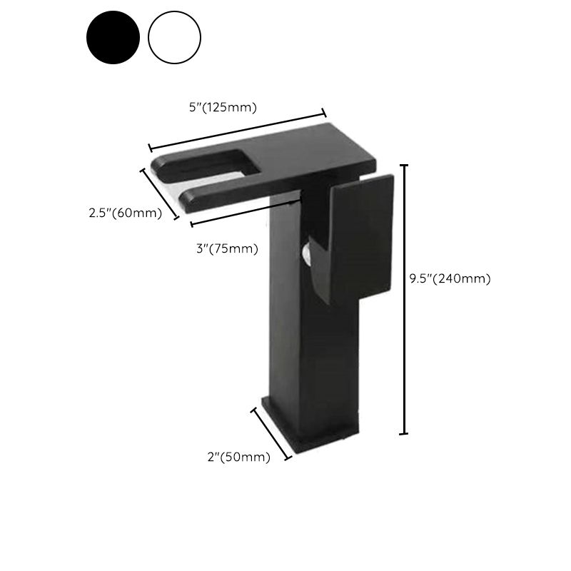 Modern LED Bathroom Sink Faucet One Hole Installation