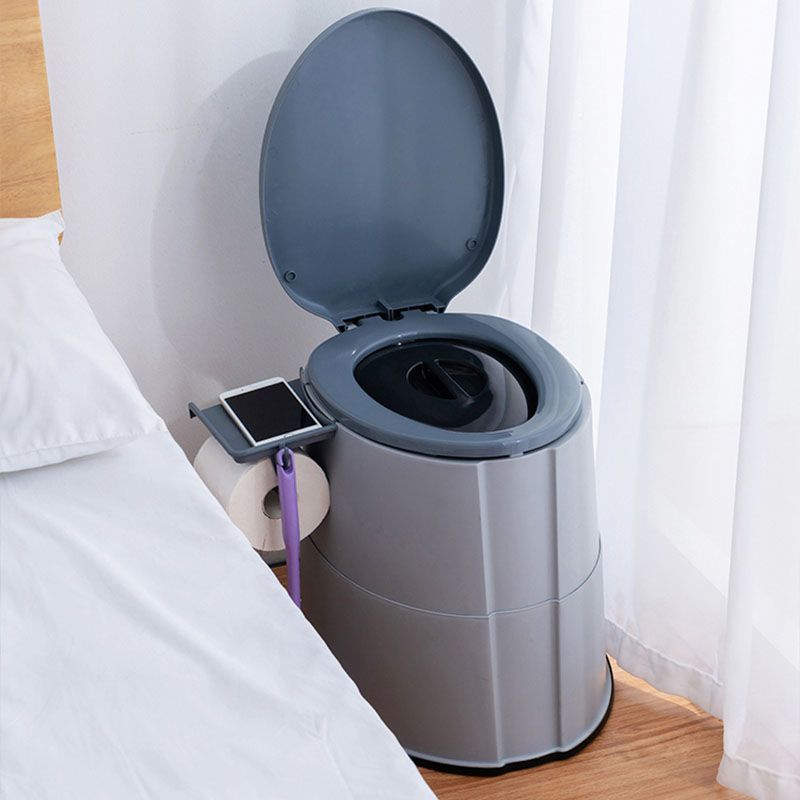 Compact Round Floor Mount Toilet Bowl for Bathroom