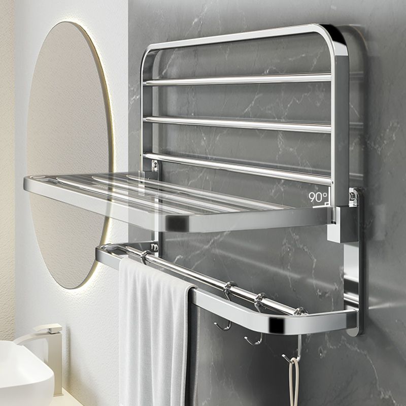 Luxury Chrome Bathroom Accessory Set with Towel Rack