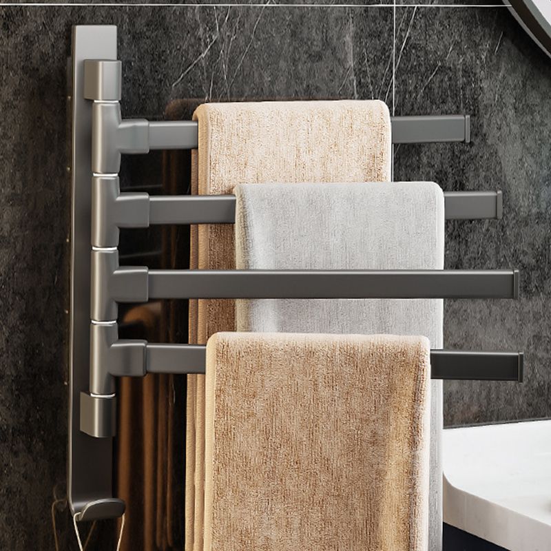 Modern Grey Bathroom Accessories Aluminium Towel Rack