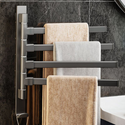 Modern Grey Bathroom Accessories Aluminium Towel Rack
