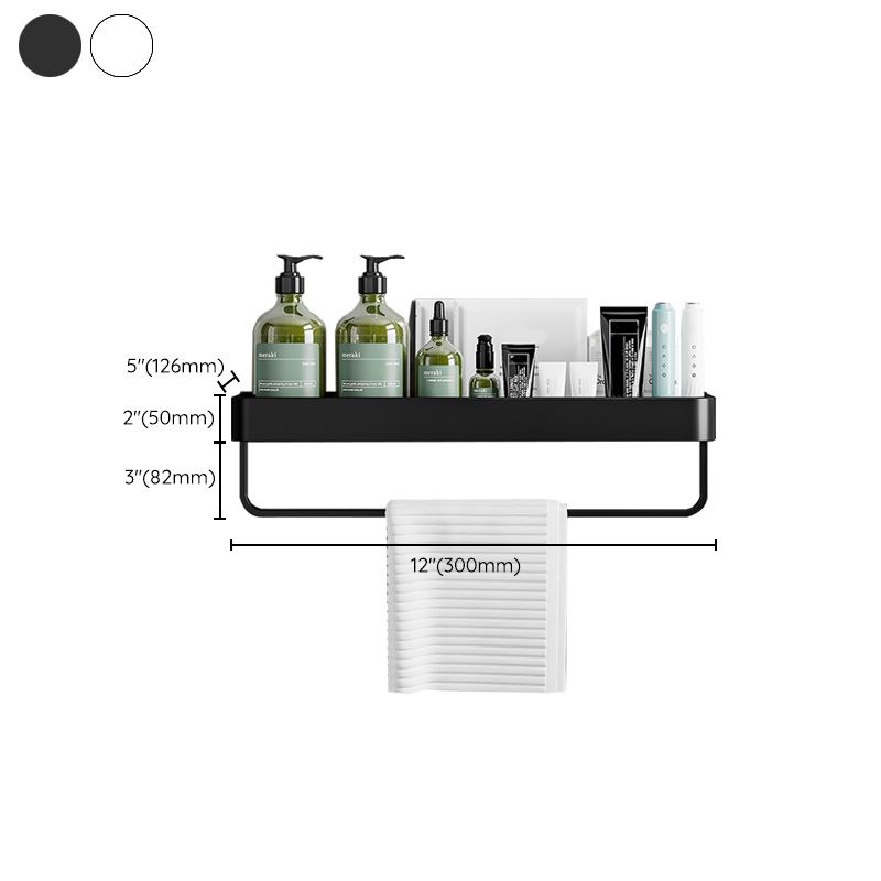 Modern Aluminum Bath Shelf Storage Set