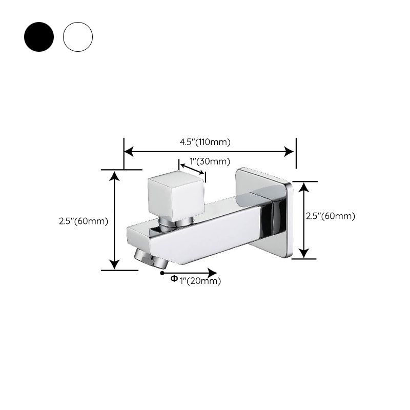 Popular Wall Mount Bathroom Faucet Cross Handle