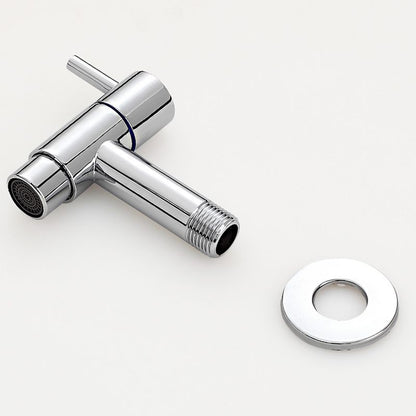 Modern Single Handle Bathroom Faucet Solid Brass