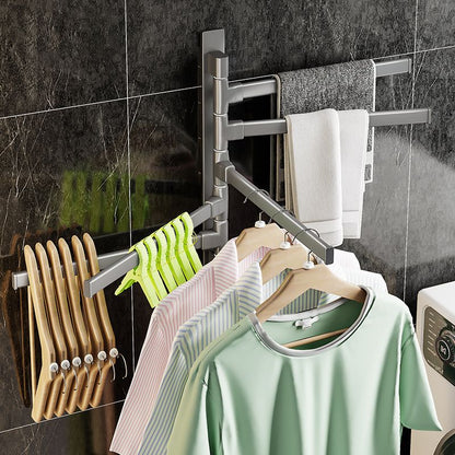 Modern Grey Bathroom Accessories Aluminium Towel Rack