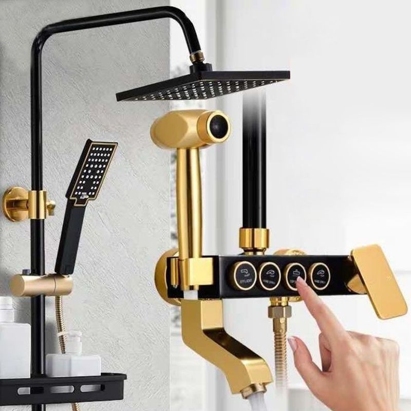 Cofik | Contemporary Wall Mount Shower Set with Adjustable Flow
