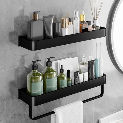 Modern Aluminum Bath Shelf Storage Set