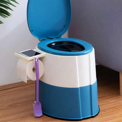 Compact Round Floor Mount Toilet Bowl for Bathroom