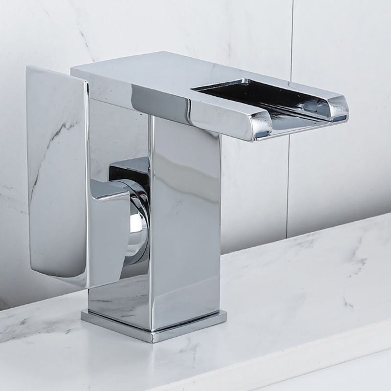 Modern Square LED Bathroom Faucet Mixer Tap