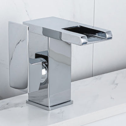 Modern Square LED Bathroom Faucet Mixer Tap