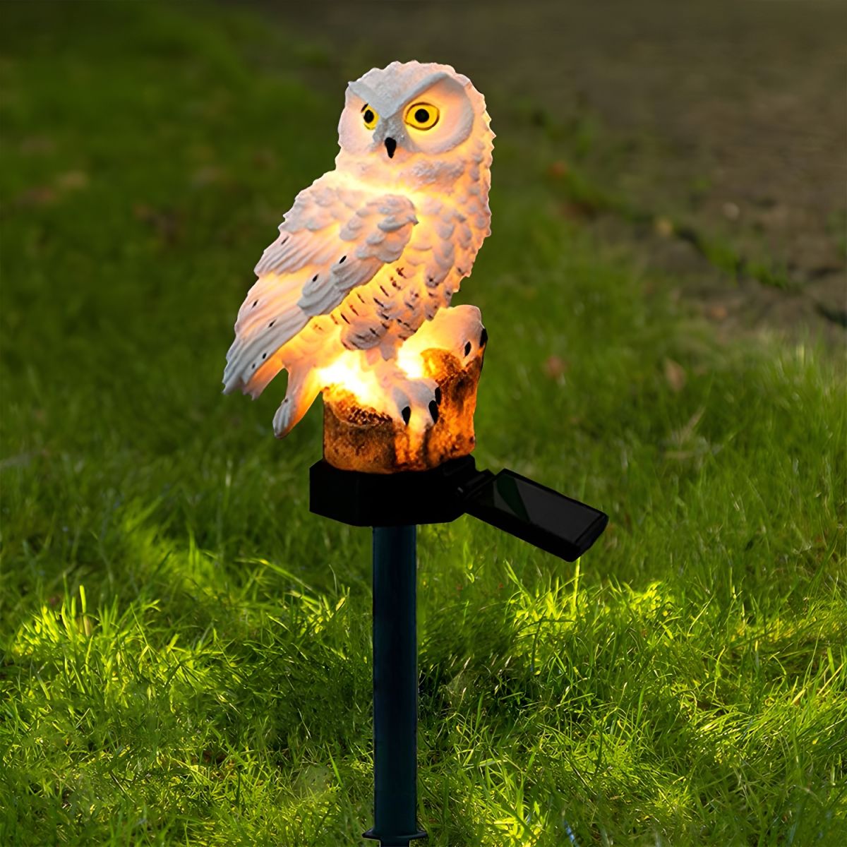 Outdoor Solar LED Garden Light with Owl Decor - Cofik
