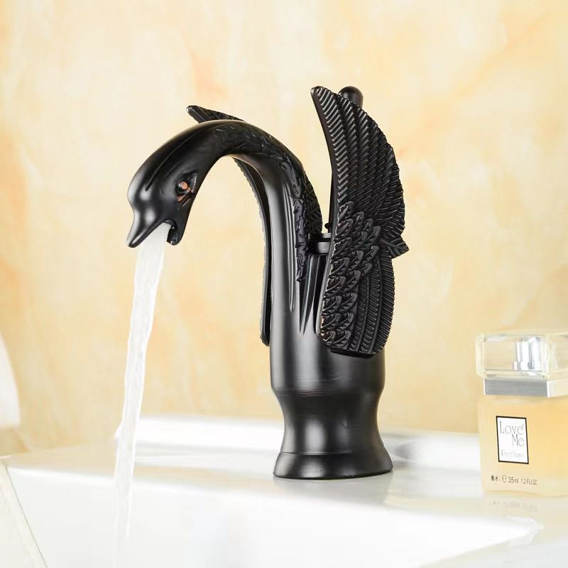 Luxury Brass Bathroom Faucet Single Handle Mixer Tap