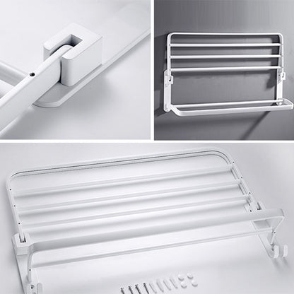 Classic White Bath Hardware Set with Towel Rack - Cofik