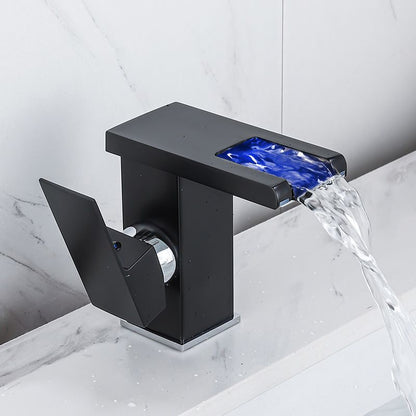 Modern Square LED Bathroom Faucet Mixer Tap