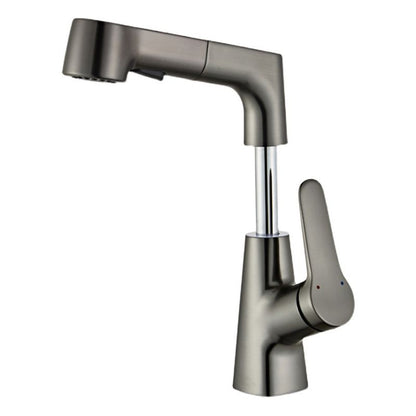 Modern Extendable Kitchen Sink Faucet with Lever Handle