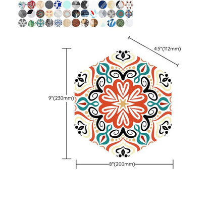 Colorful Hexagon Wall Stickers Removable Tile Decal