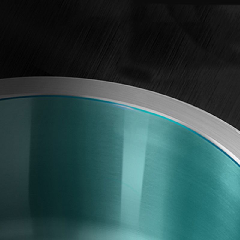Modern Round Stainless Steel Kitchen Sink with Strainer