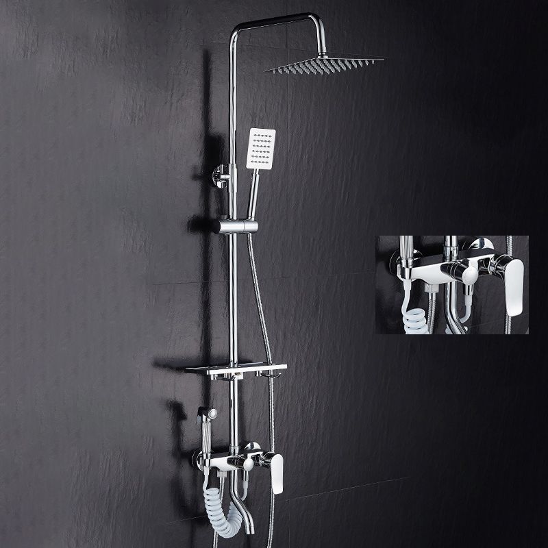 Cofik | Contemporary Wall Mount Shower Set with Adjustable Flow