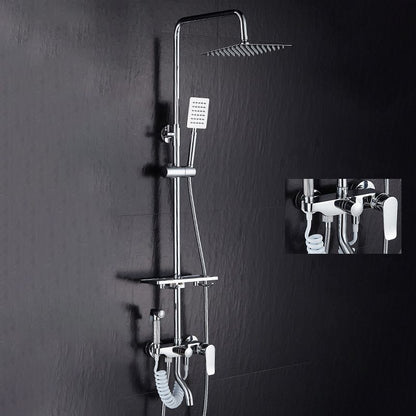 Cofik | Contemporary Wall Mount Shower Set with Adjustable Flow